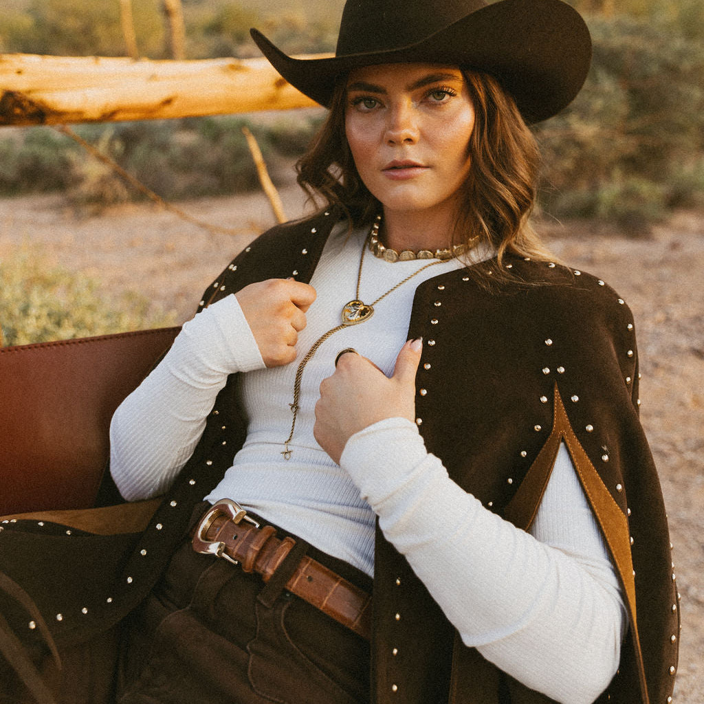 High Stakes Horseshoe Belt- Saddle - Western & Co.