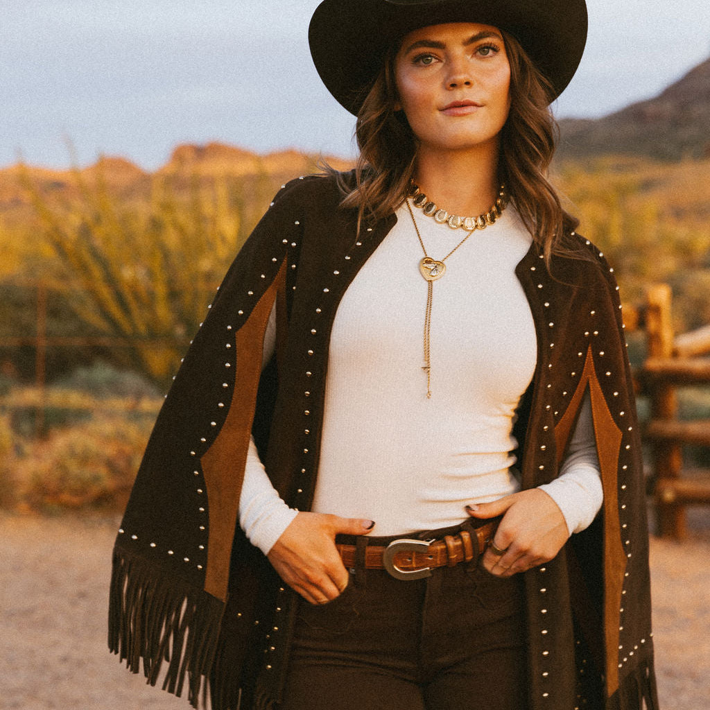 High Stakes Horseshoe Belt- Saddle - Western & Co.