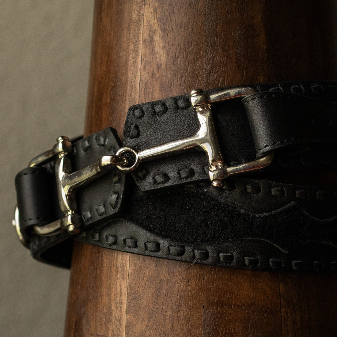 Snaffle Bit Belt- Black