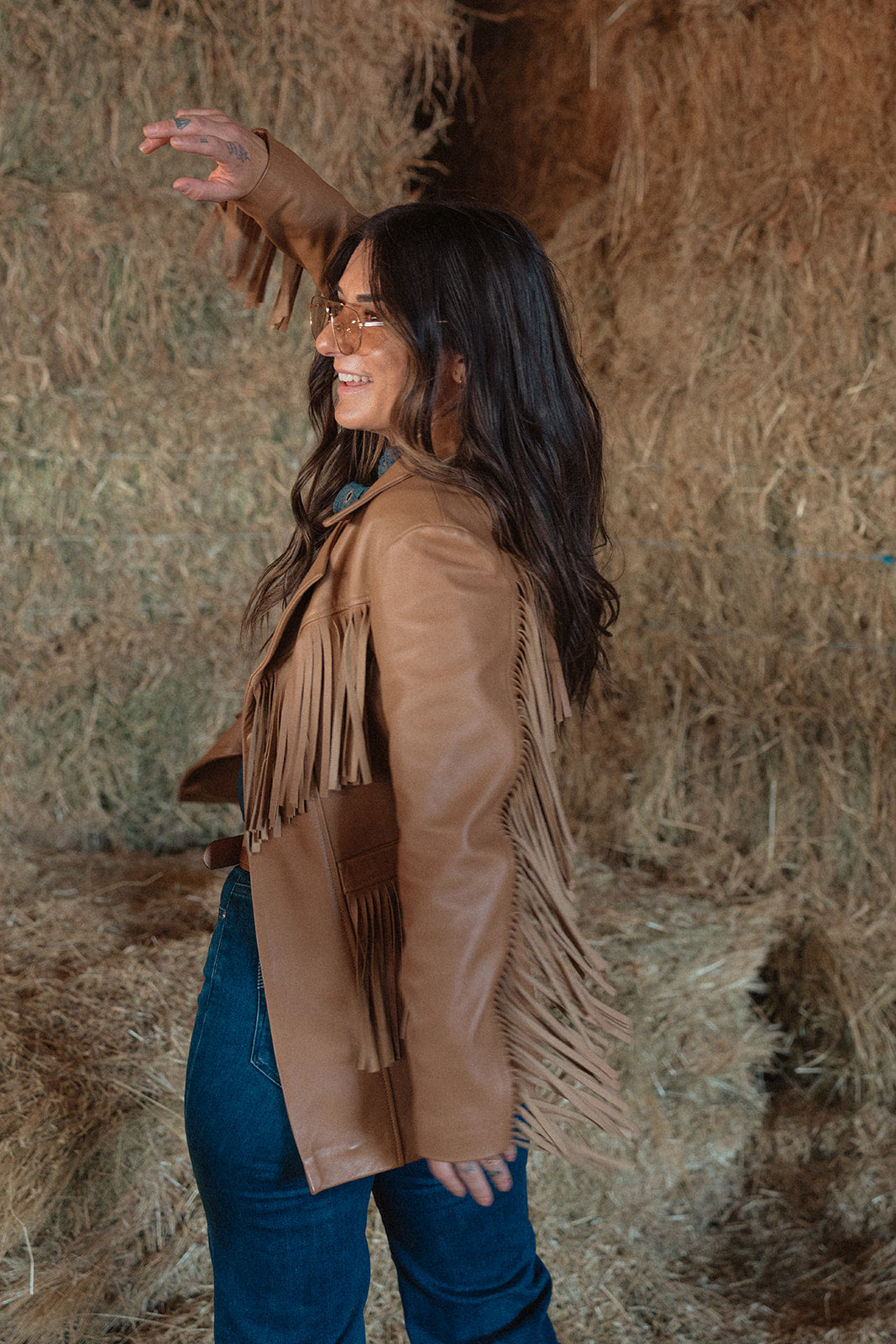 Fringe With Benefits Blazer - Buckskin