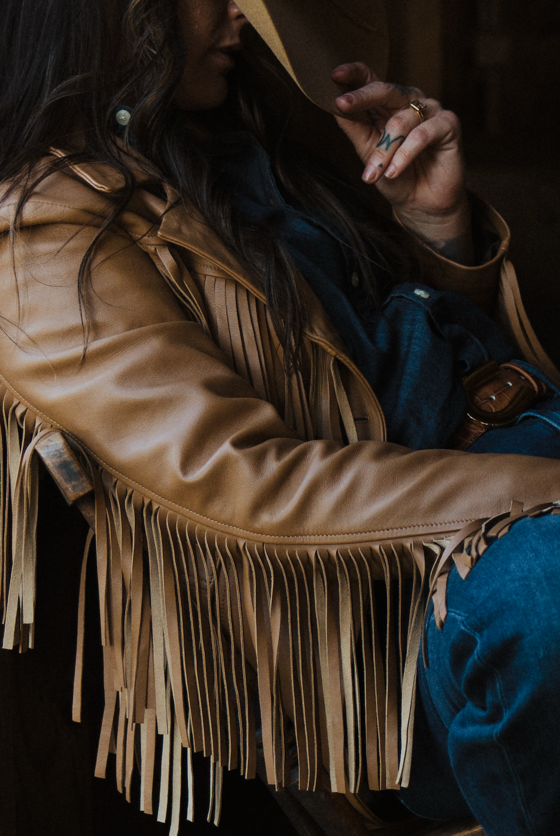 Fringe With Benefits Blazer - Buckskin