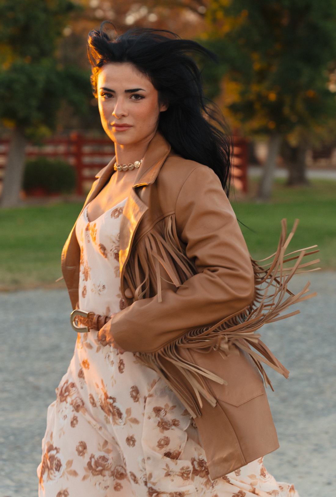Fringe With Benefits Blazer - Buckskin