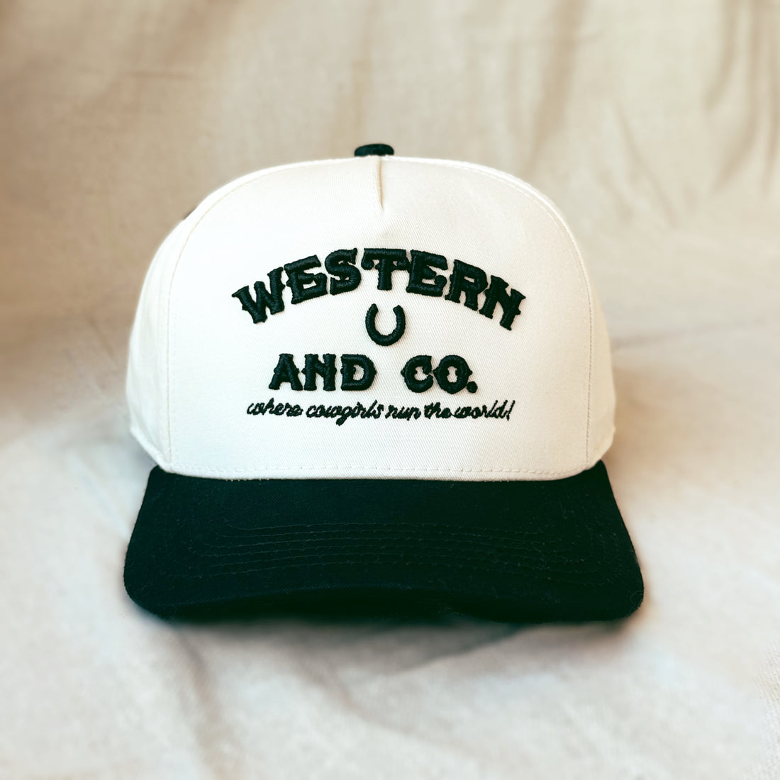 Western Block Snapback Hat