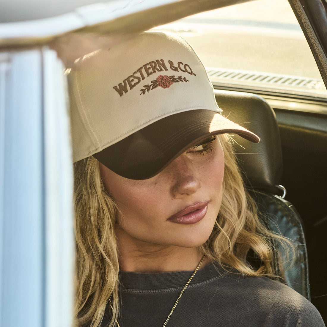 Western Roses Snapback Hat