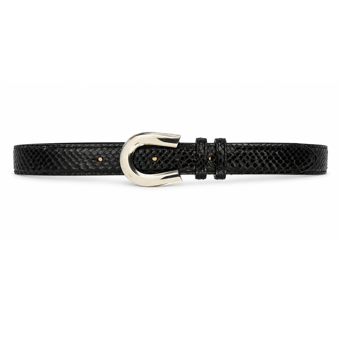 PRESALE High Stakes Horseshoe Belt- Midnight Python