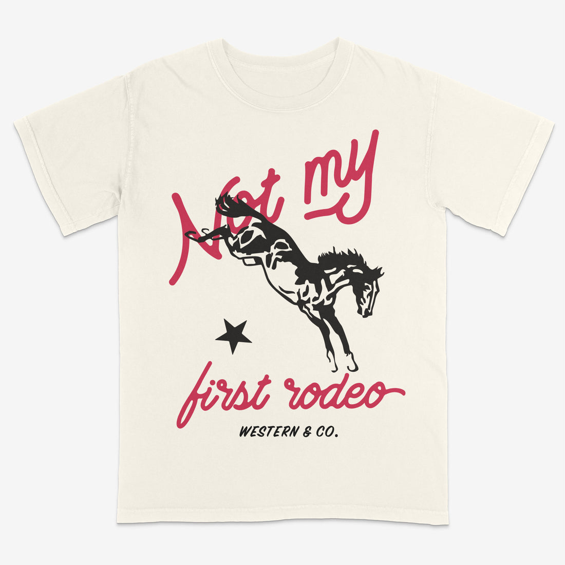 Not My First Rodeo Tee- Ivory
