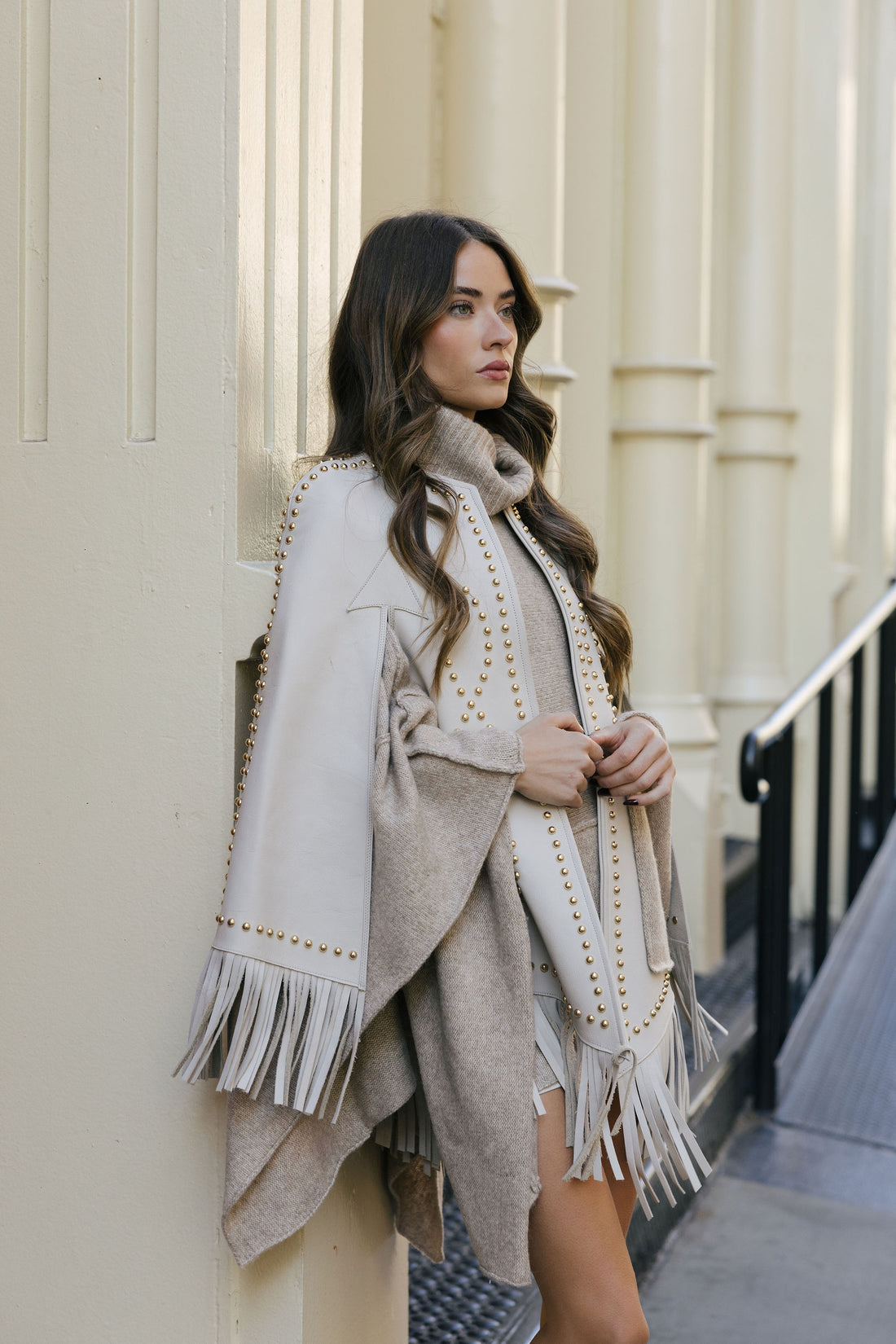 Cloud Nine Studded Cape