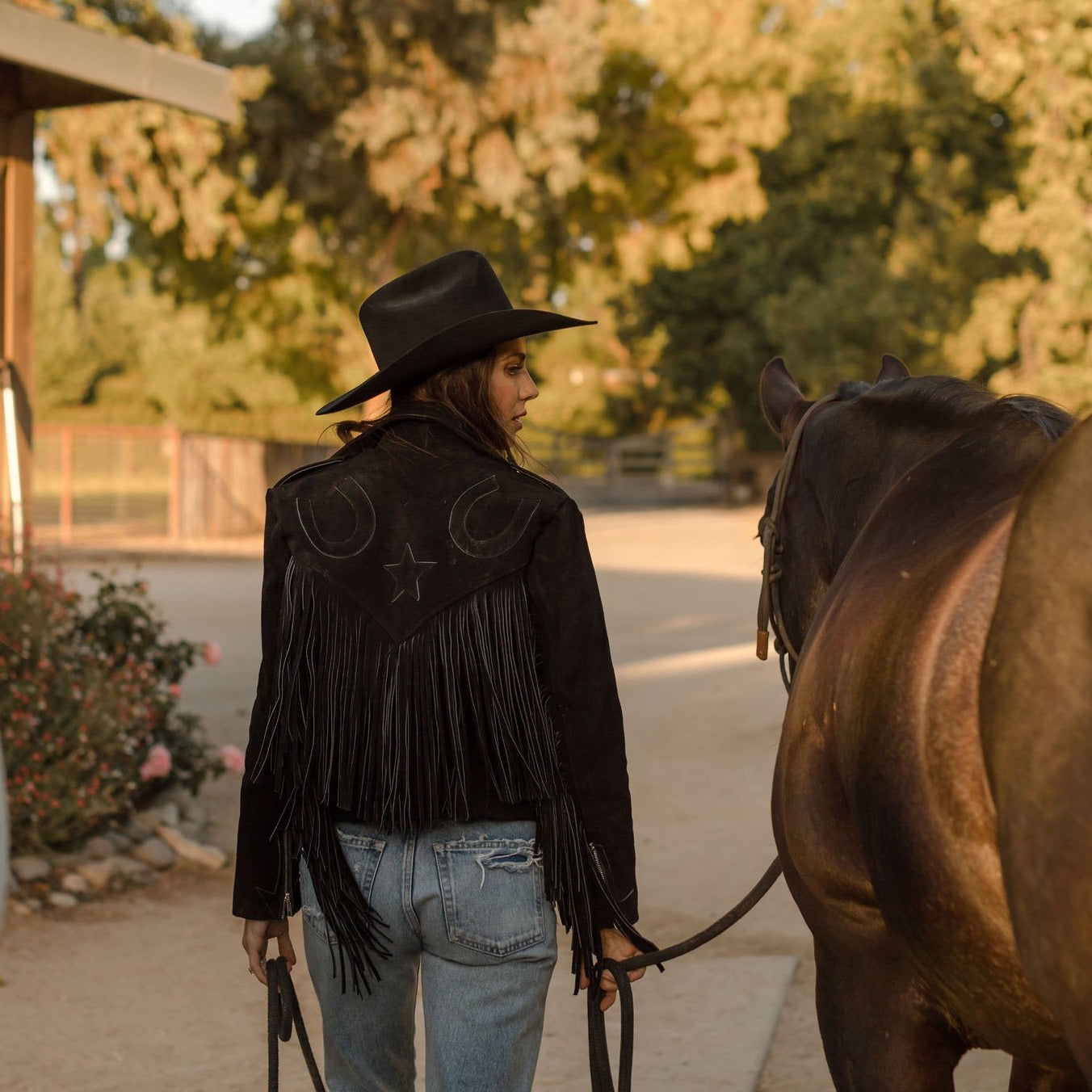 Urban cowboy shop leather jacket